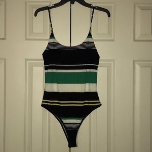 FashionNova Striped Bodysuit